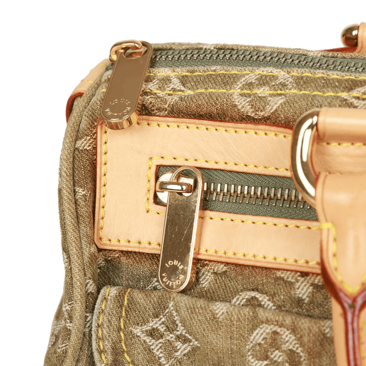 Louis Vuitton Green Monogram Denim Neo Speedy - Revive