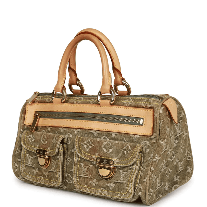 Louis Vuitton Green Monogram Denim Neo Speedy - Revive