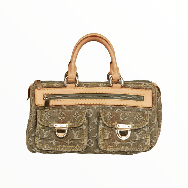 Louis Vuitton Green Monogram Denim Neo Speedy - Revive