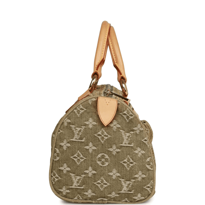 Louis Vuitton Green Monogram Denim Neo Speedy - Revive