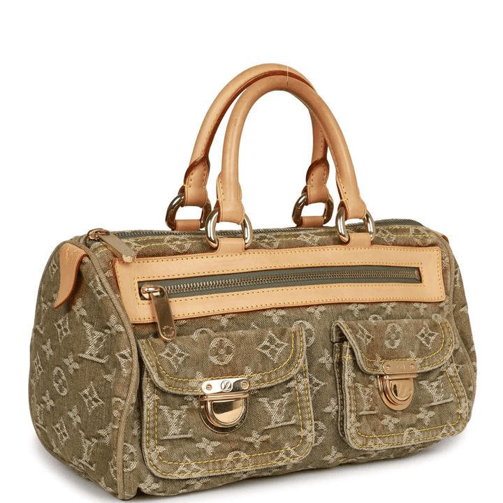 Louis Vuitton Green Monogram Denim Neo Speedy - Revive